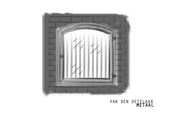 getoogd draairaam met tralies