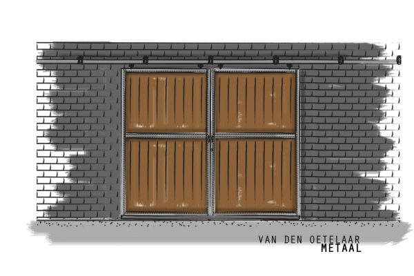 dubbele schuifdeur